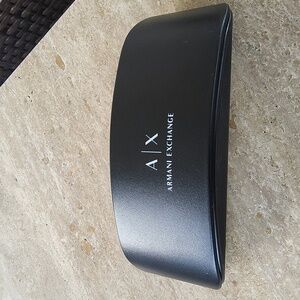 A/X Armani Exchange black glasses case